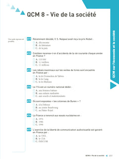 1000 QCM de culture générale (Concours de catégories A, B et C) Concours 2026-2027