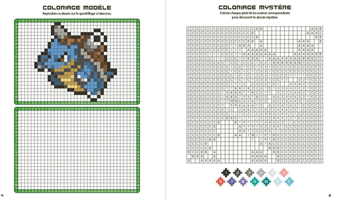 Pokémon – Coloriages Pixels