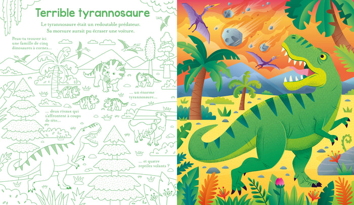 Les dinosaures - Mon livre à gratter - dès 6 ans