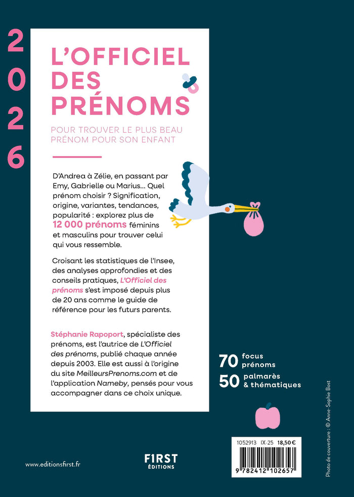 L'officiel des prénoms 2026