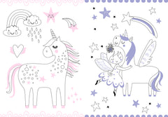 Mon coloriage pastel (Licornes) - Stickers offerts