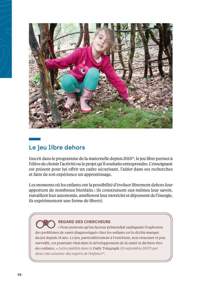 Faire classe dehors - Maternelle et élémentaire