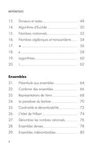 Mathématiques - Nombres, équations, géométrie, logique... en 200 concepts clés