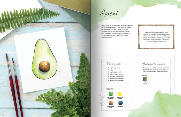 Aquarelles méditatives - 22 projets d'aquarelles inspirantes et relaxantes