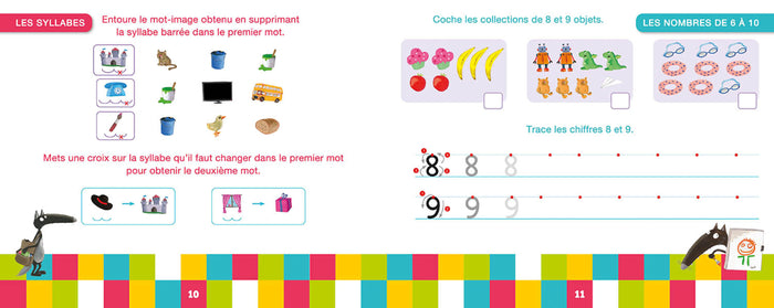 Ma grande section avec Loup - Livre-Ardoise NED