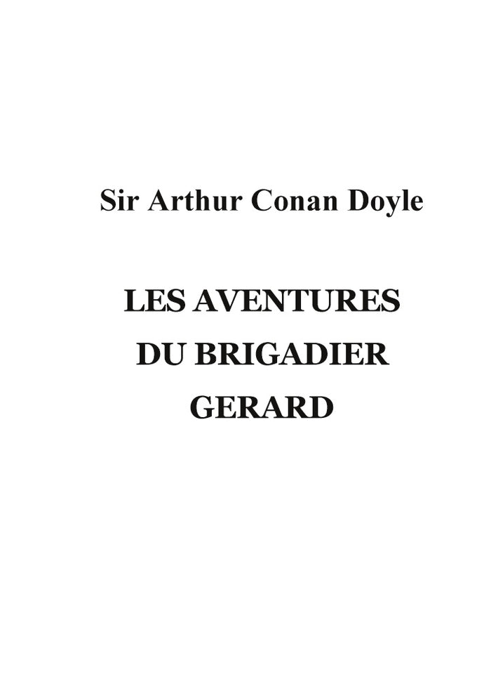 Les aventures du brigadier Gérard
