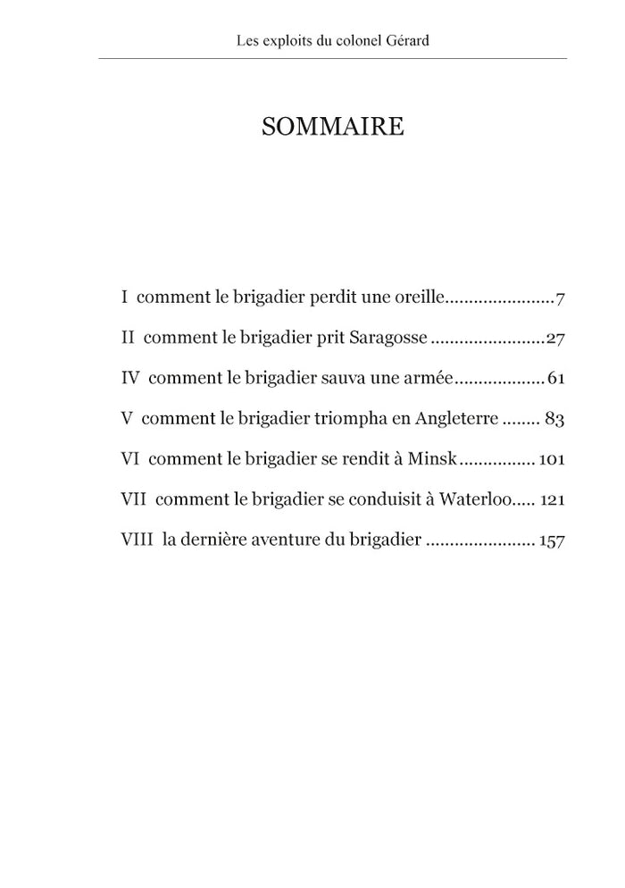 Les aventures du brigadier Gérard