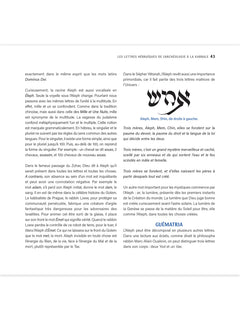 Les lettres sacrées de l'alphabet hébreu