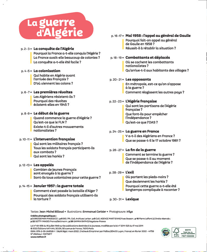 La guerre d'Algérie