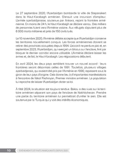 Les événements et faits marquants depuis 2020