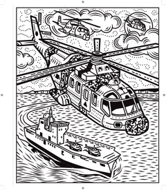 Avions et hélicoptères - La peinture magique