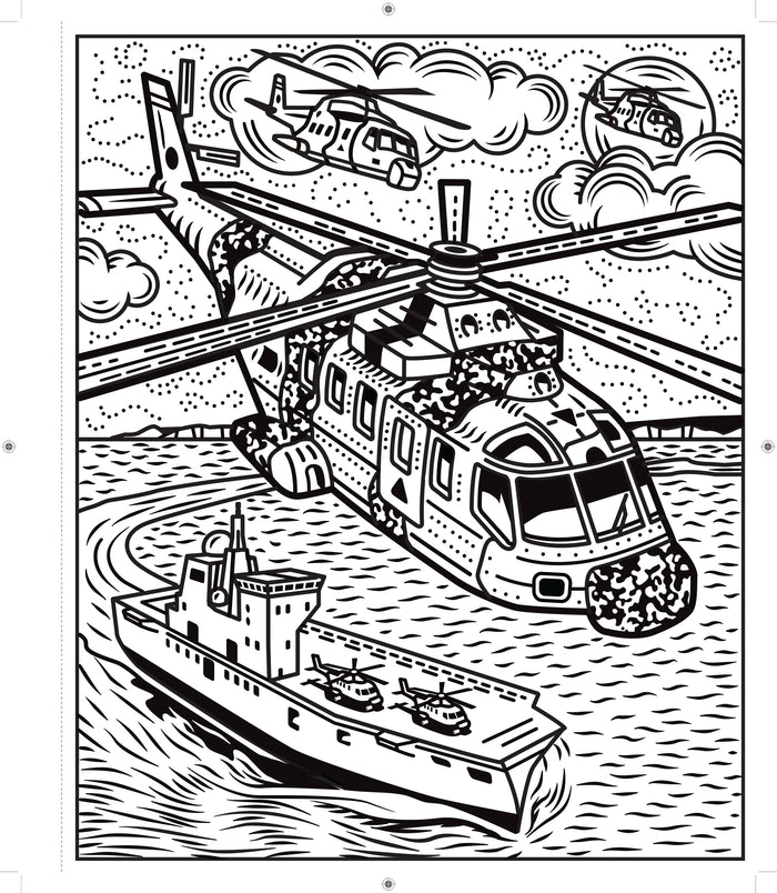 Avions et hélicoptères - La peinture magique