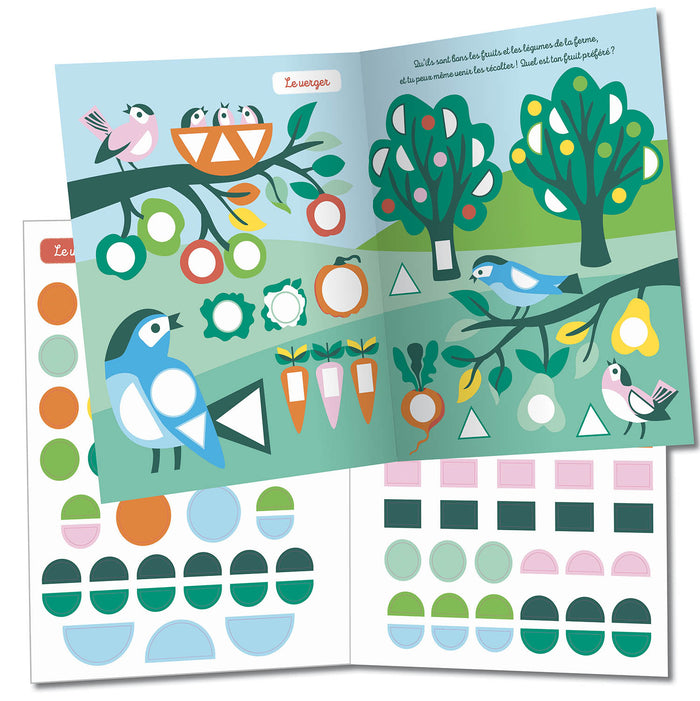 1000 premières gommettes formes - Une journée à la ferme