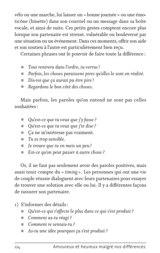 Amoureux et heureux malgré nos différences