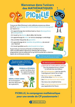 J'apprends les maths - avec Picbille CP fichier de l'élève en 2 volumes- Ed 2025