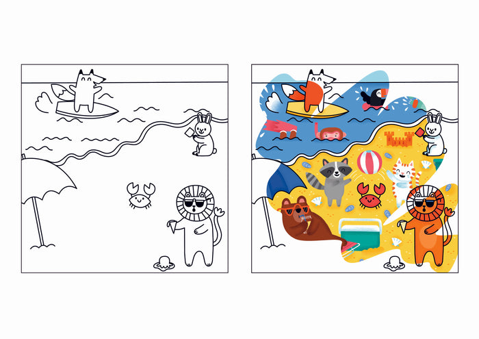 Pinceau magique - Les saisons