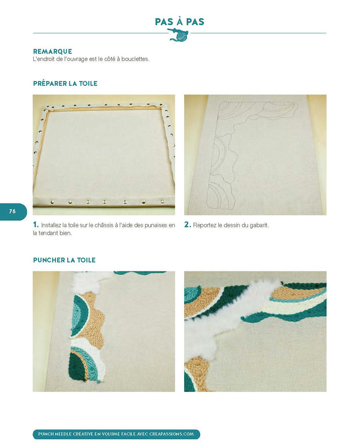 Punch needle créative en volume - Un livre pour tout savoir, pratique et accessible à tous