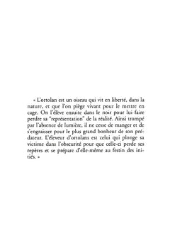 Le syndrome de l'ortolan