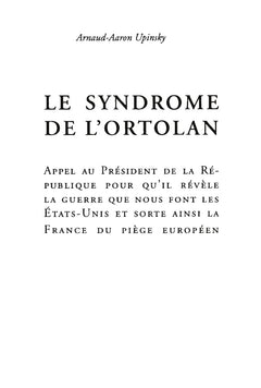Le syndrome de l'ortolan