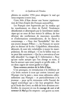 Le syndrome de l'ortolan