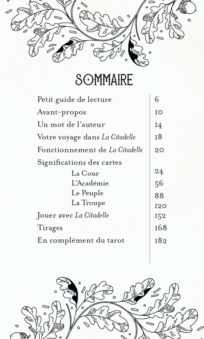 La citadelle - cartes oracle