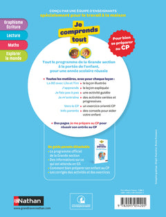 Je comprends tout Grande section - pour bien se préparer au CP