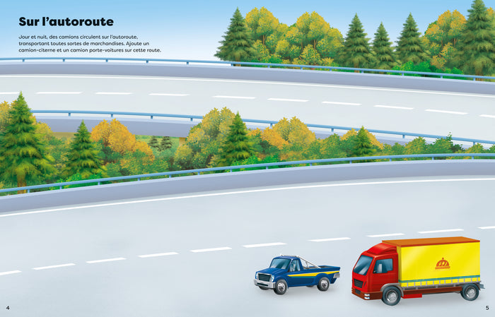 Les camions - Mes super autocollants