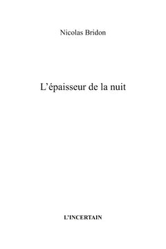 L'épaisseur de la nuit