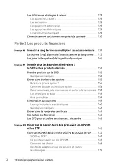10 stratégies gagnantes - Investir en Bourse pour les Nuls