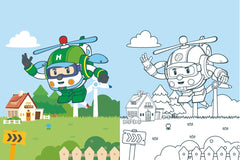 Robocar Poli - Mes coloriages - Toujours prêts !
