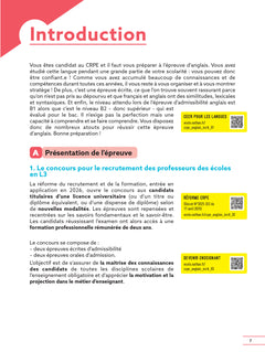 Réussir mon CRPE Anglais 2e épreuve d'admissibilité L3 écrit 2027