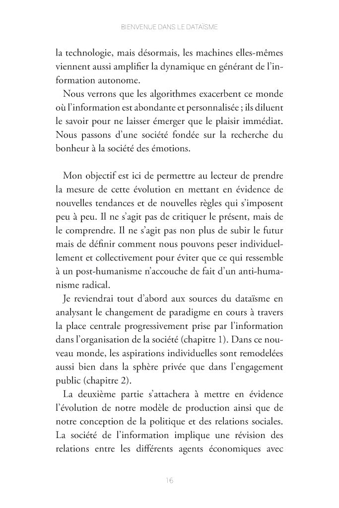 Bienvenue dans le dataïsme