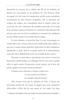 La crise de l'esprit, la politique de l'esprit, le bilan de l'intelligence