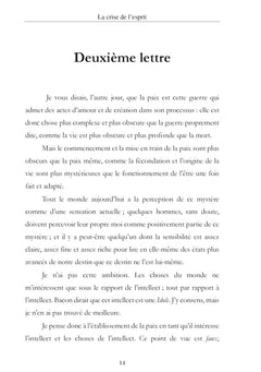 La crise de l'esprit, la politique de l'esprit, le bilan de l'intelligence