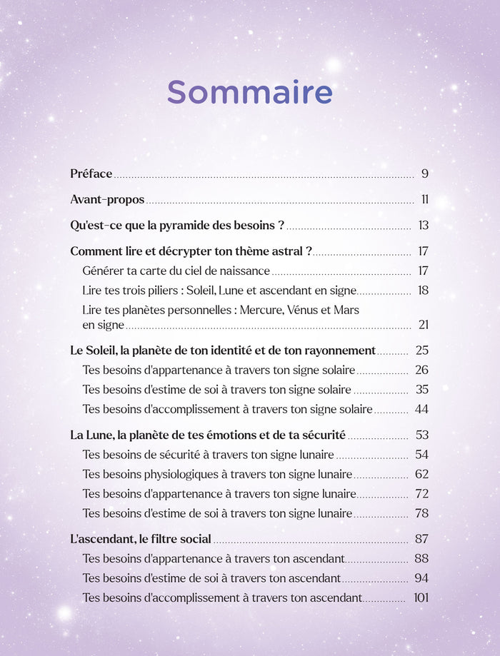 Nos 5 besoins essentiels