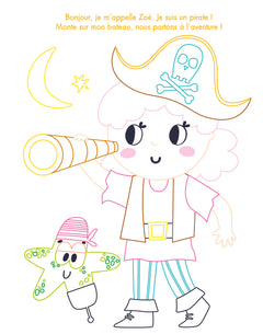 Mes tableaux à colorier strass - Pirates