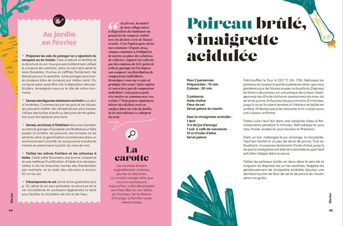 15 m² de potager, 100 kilos de légumes récoltés, 100 recettes de janvier à décembre
