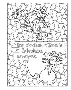 Langage des fleurs - 100 dessins à colorier