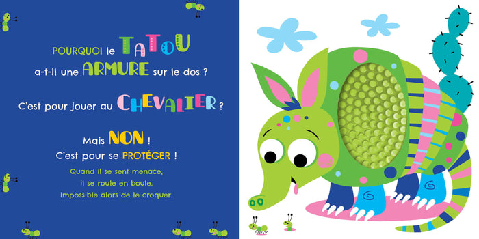 Livre à toucher silicone - Drôles d'animaux