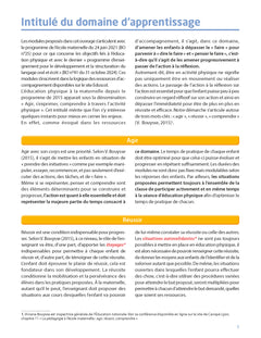 Education physique à grands pas pour la maternelle