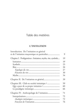 L'initiation - Suivi de la spiritualité maçonnique
