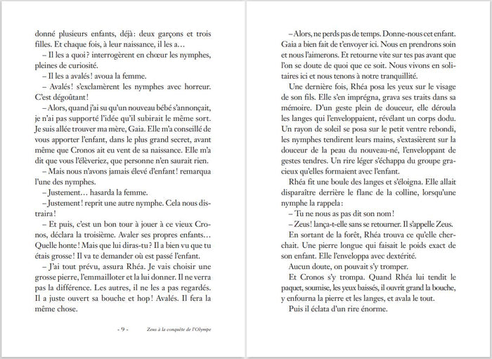 Zeus à la conquête de l'Olympe