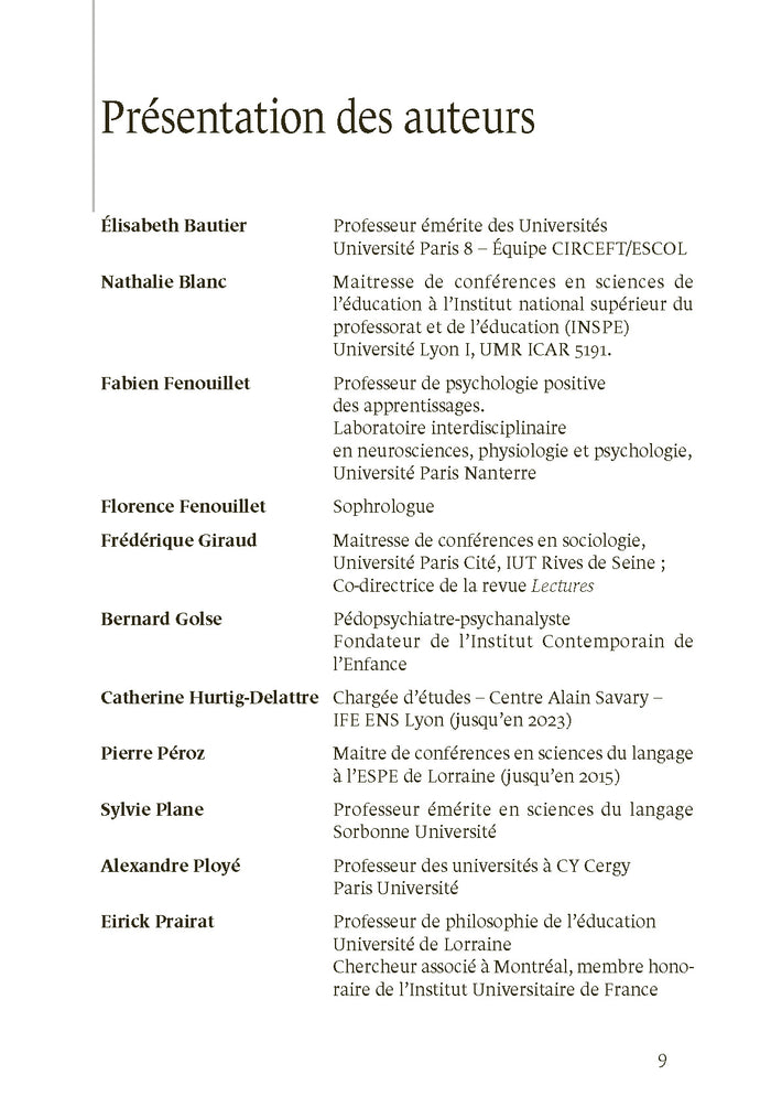 Parler et apprendre, apprendre et réussir