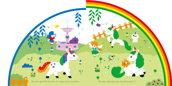 Petite licorne et l'arc-en-ciel