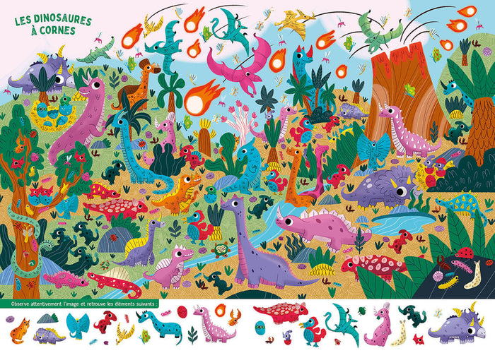 MON ALBUM CHERCHE ET TROUVE - DINOSAURES