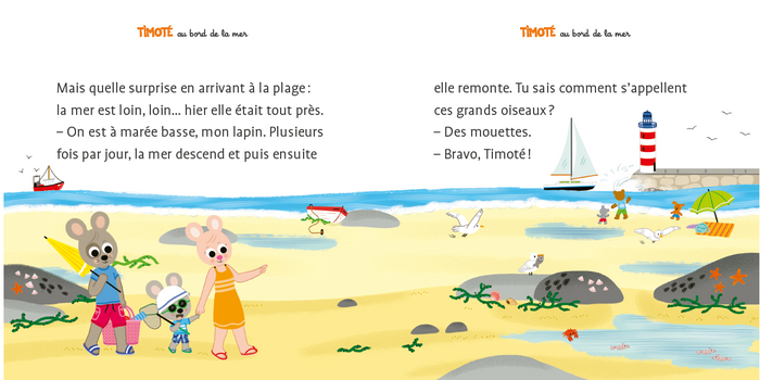 Timoté au bord de la mer