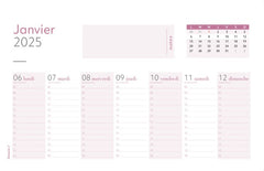 Semainier 2025 - La nature au fil des saisons