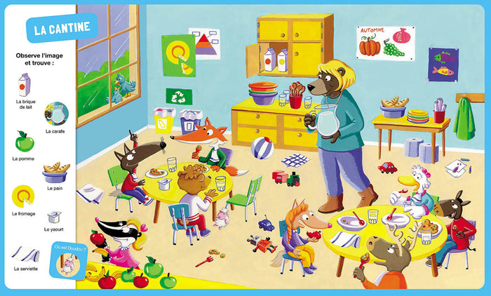 P'tit Loup - Cherche et trouve - Vive l'école !