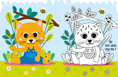 Mon P'tit Hemma - Mon coloriage magique - Le printemps ! - Colorie et les motifs apparaissent