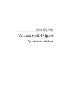 Vers une société végane